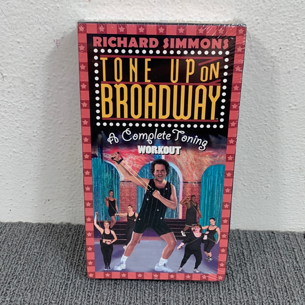 Richard Simmons Tone Up on Broadway A Complete Toning Workout (VHS, 2000) New